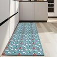 thumbnail image 4 of Light Blue Christmas Snowman Pattern Kitchen Rug Mat,Kitchen Runner Rugs Non Skid Washable,Decorative Kitchen Floor Mats for Kitchen,Sink,Laundry,17"X47", 4 of 5
