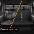 thumbnail image 5 of CAT PU Leather Rear Bench Seat Cover - Black, 60/40 Split Fit for Cars, Trucks, SUVs - Waterproof, Scratch-Resistant, Semi-Universal Fit Rear Seat Protector for Most Auto Interior - Easy Install, 5 of 9
