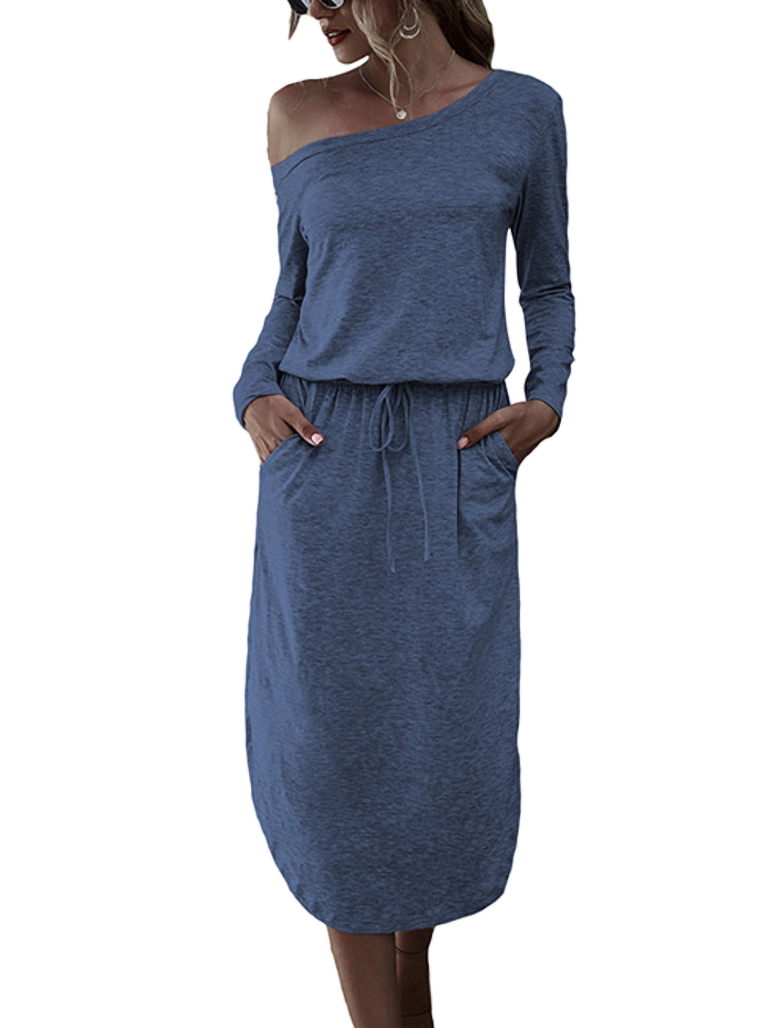 side split dress casual
