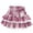 B# Purple/Red Plaid, variant on WIBACKER 1-12 Years Girls Plaid Ruffle Skirt with Lace Trim and Bow High Waist Toddler Kids Trendy Pleated Skirt