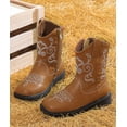 thumbnail image 7 of DADAWEN Girls Western Boots Unisex Toddler Boots Brown 11 Little Kid, 7 of 7