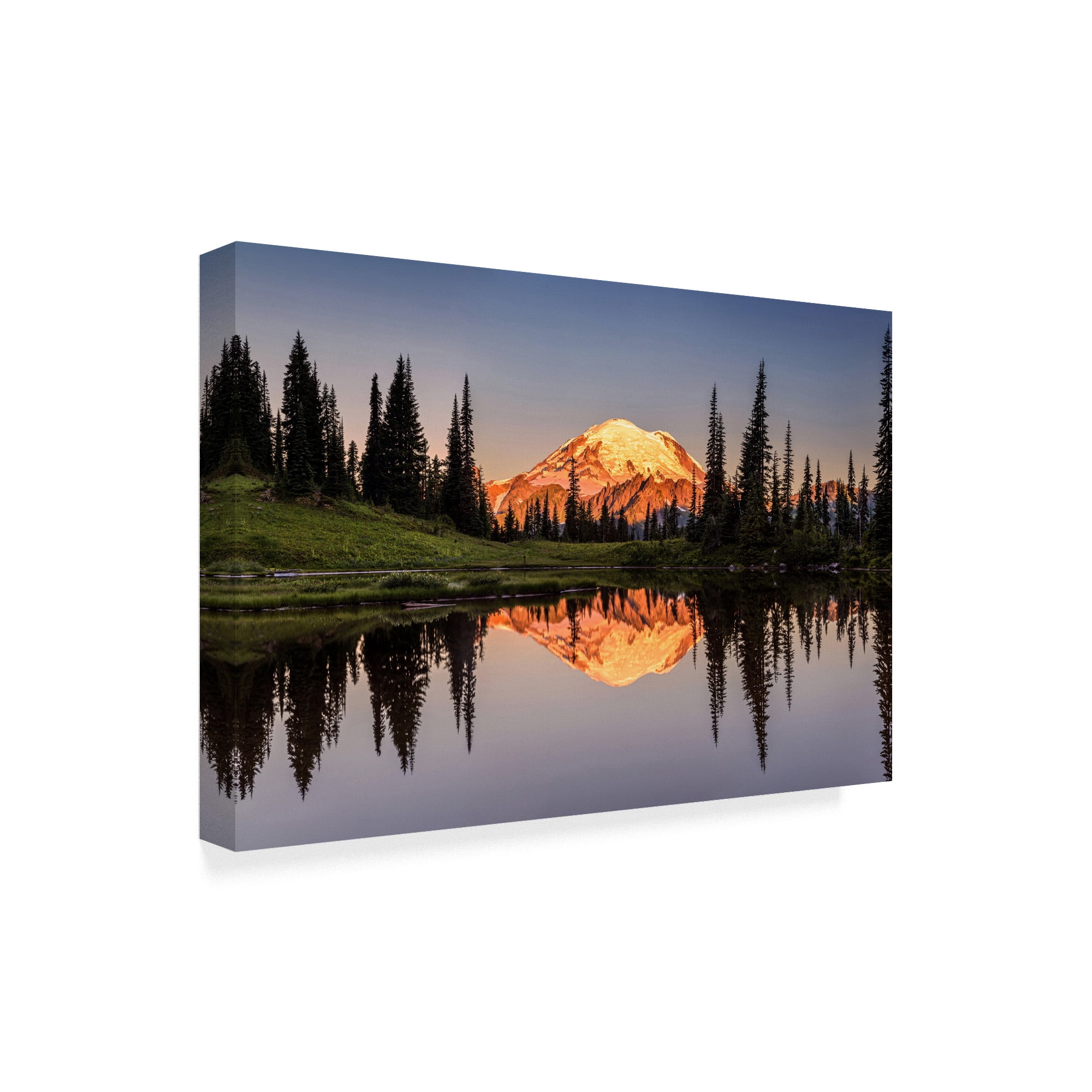 Trademark Fine Art 'Tipsoo Lake Sunrise' Canvas Art by Pierre Leclerc