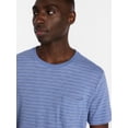 thumbnail image 4 of George Men's & Big Mens Classic Fit Striped Short Sleeve Crewneck T-Shirt, Sizes S-5XL, 4 of 5