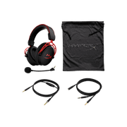 HyperX Cloud Alpha Wired Over-Ear Gaming Headset, Red