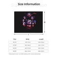 thumbnail image 2 of Lsque Five Nights At Freddy'S Print Flannel Throw Blanket, Ultra-soft Blanket for Bed, Couch, Car, Hypoallergenic Anti-pilling blanket-, 2 of 8