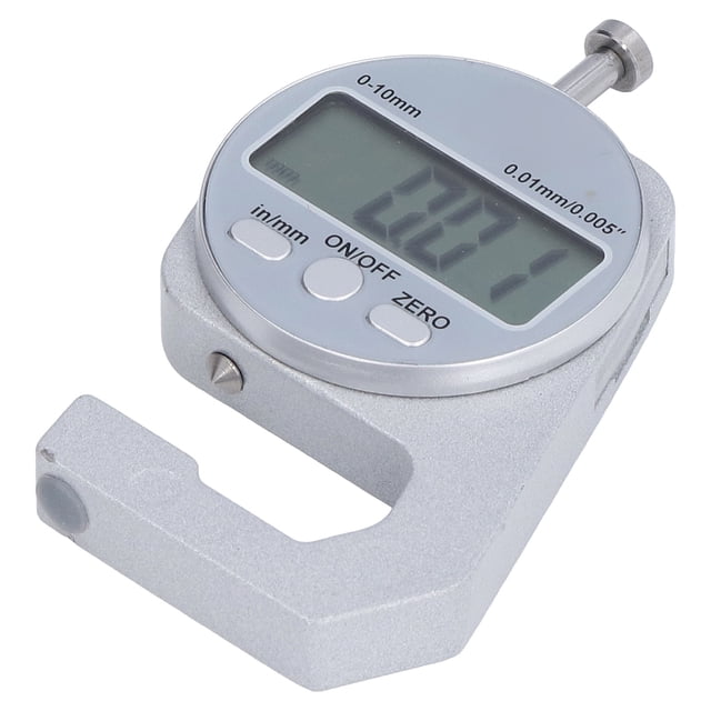 Calibrador Digital, Herramienta De Medición De Espesor De Ajuste Cero, Rango De 0-10 Mm, Apagado Automático, Conveniente Con Pantalla LCD Para Chapa De Metal