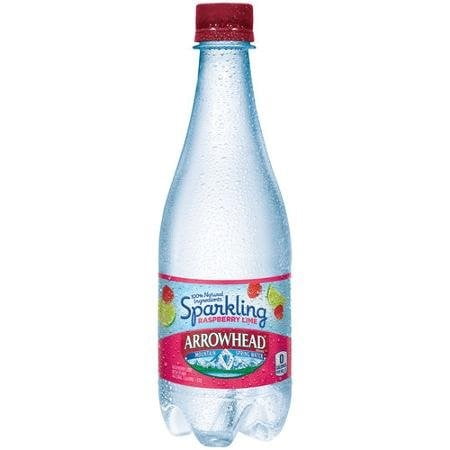 Arrowhead Sparkling Natural Spring Water, Lemon, 16.9 Fl Oz, 24 Count by Nestle Waters North America