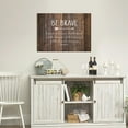 thumbnail image 3 of LifeSong Milestones 24x16 Be Brave Canvas Wall Art (Barnwood), 3 of 3