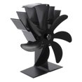 thumbnail image 5 of Ouitble Heat Powered Stove Fan, 7 Blade Aluminum Alloy Thermoelectric Fireplace Stove Fans for Wood Log Burners Fireplace(Black), 5 of 8