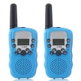 thumbnail image 1 of Walkie Talkie para niños, juguetes de largo alcance de 3 a 12 años, linterna LCD de 8 canales, regalos para camping, aventuras, senderismo (uno, azul), 1 of 4