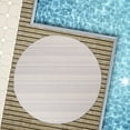 thumbnail image 3 of Beverly Rug Round Outdoor Rug 6' 7'' Patio, Porch, Garden White and Grey, 3 of 6