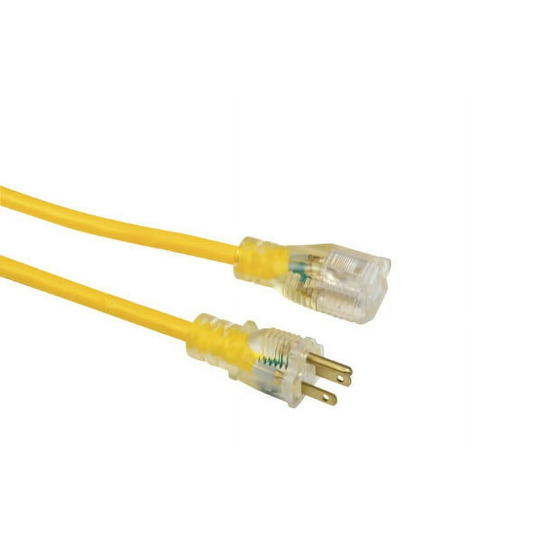 Yellow Jacket 2888 Contractor Extension Cord with Lighted Ends, 100 Foot