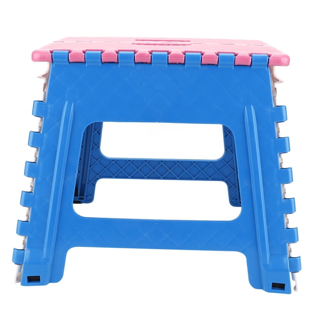 Taburete plegable Silla pequeña Taburete portátil avanzado para niños 32 * 22,5 * 30 cm (superficie de la silla rosa)