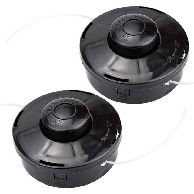 Pack de 2 cabezales de corte universales de nailon para cortabordes de gasolina