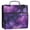 Purple and Black Tie-dye texture, variant on Water-Resistant 3-Ring Binder Organizer with Multiple Pockets Zipper Binder Bag for Office Pastel Blue Dandelions