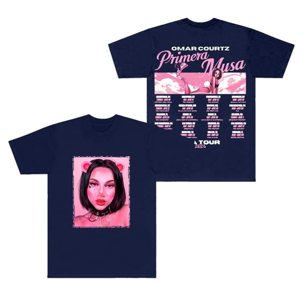 Omar Courtz Primera Musa Tour Camisetas Cuello redondo Tops Moda unisex Camiseta de manga corta