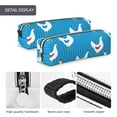 thumbnail image 4 of Pofeuu Cartoon Chicken Print Leather Pencil Case, Leather Pencil Pouch Large Capacity, Big Pencil Pouch with Zipper Vintage Pen Bag Fountain Pen Holder, 4 of 7