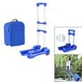 thumbnail image 3 of Carro De La Carretilla Plegable De Trabajo Pesado Carga De 35 Kg Con Caja De Equipaje Para El Equipaje Azul SM SunniMix camión de la carretilla de compras, 3 of 8
