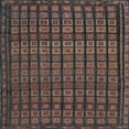 thumbnail image 1 of Ahgly Company Indoor Square Contemporary Bakers Brown Abstract Area Rugs, 7' Square, 1 of 6