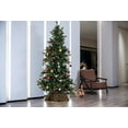 thumbnail image 7 of Northlight 26" Gold Sequins Hexagonal Christmas Tree Collar, 7 of 7