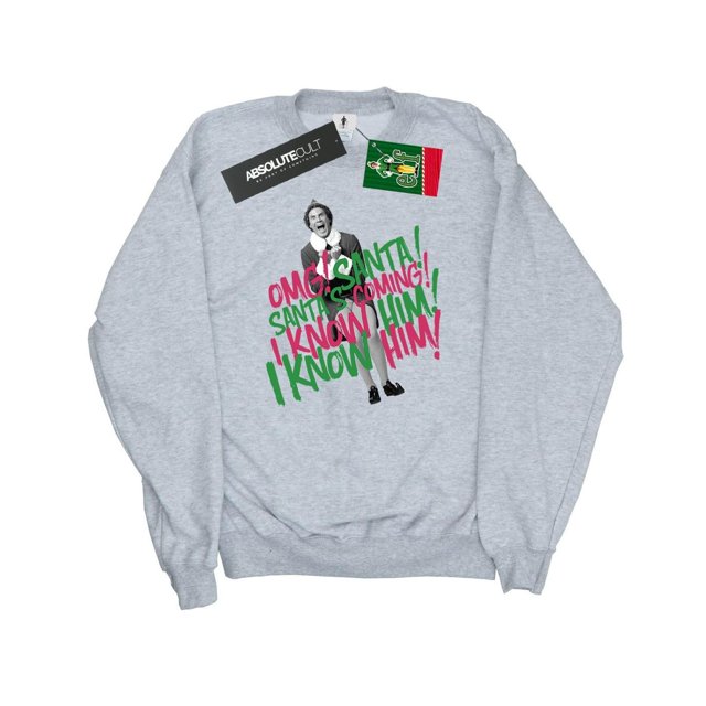 Elf Womens Santa's Coming Sweatshirt