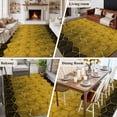 thumbnail image 5 of Yellow Geometric Area Rugs 5'x8', Washable Small Throw Rugs for Classroom Bedroom, Modern Abstract Art Ombre Indoor Outdoor Rug Non-Slip Low Pile Carpet Runner Reversible Floor Mats, 5 of 8
