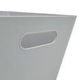 thumbnail image 2 of Mainstays Large Plastic Storage Bin, Soft Silver, 2 of 6