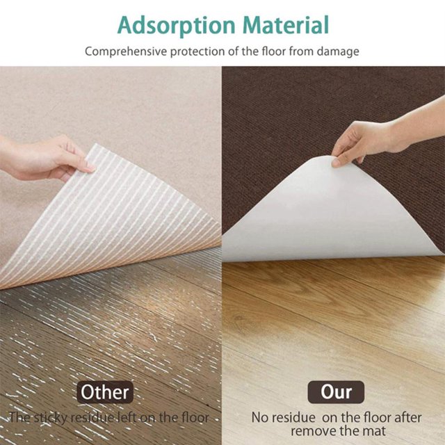 Office Chair Mat for Hardwood Floor Tile Floor Computer Gaming Rolling Chair Mat PVC Self Adhesive Waterproof Anti Slip Floor Protector Rug