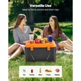 thumbnail image 3 of VEVOR Portable Cooler, 63 QT Hard Cooler with Ice Retention, Heavy-Duty Handles and Cup Holder, Lightweight Rigid Material Insulated Portable Cooler, Suitable for Family Picnics and Long Trips, 3 of 9