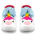 thumbnail image 2 of ikiki Unicorn Squeaky Toddler Shoes | White/Sparkly Blue, 2 of 8