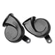 thumbnail image 3 of 2 piezas de cuerno de coche negro Universal 12v fuerte de doble tono caracol cuerno eléctr Abanopi Eslabón de caracol de dos tonos, 3 of 7