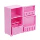 thumbnail image 3 of Dollhouse Fridge Ornament in Pink Color Compatible with Mini House Furniture Durable 1Pcs, 3 of 5