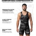 thumbnail image 2 of Exxact Sports Digital Camouflage Men's Wrestling Singlet, High-Performance Powerlifting Singlet, Wrestling Singlets for Men (AXL, Black Camo), 2 of 7