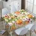 thumbnail image 4 of TKS MITLAN Tablecloth Orange Tree Table Cloth Rectangle Table 60 x 84 Inch Watercolor Flower Bloom Leaves Fresh Fruit Harvest Lively Bright Summer Kitchen Decorations for Home Dinner Party, 4 of 16