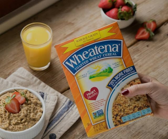 Wheatena Toasted Crushed Whole Wheat Cereal, 20oz Box (12 pack)