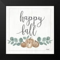 thumbnail image 2 of Sherrill, Kate 15x15 Black Modern Framed Museum Art Print Titled - Eucalyptus Pumpkins Happy Fall, 2 of 5