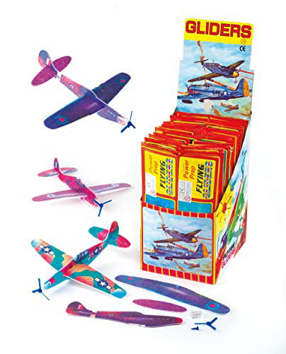 10pc Classic Power Prop Flying Gliders Styrofoam Planes Pinata Toy Kids Party !! 