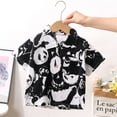 thumbnail image 3 of XUELUO Toddler Boys Casual Outfit Sets Boys Short Sleeve Button Down Shirt Lightweight Breathable Summer Tops Beach Shirts Vacation Clothing Outwear, 3 of 3