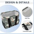 thumbnail image 4 of FORMRS Tote Bag for Women Large Capacity Canvas Travel Foldable Carry On Shopping Handbag, Winter Goose, 4 of 8