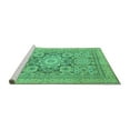 thumbnail image 2 of Ahgly Company Machine Washable Indoor Rectangle Abstract Turquoise Blue Modern Area Rugs, 5' x 8', 2 of 4