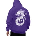 thumbnail image 4 of Sudadera con capucha para mujer, estampada, cuello redondo, manga larga, sudadera con capucha, camiseta, blusa, blusa de poliéster para hombre, 4 of 8