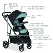 Britax Willow Brook S+ Baby Travel System, Infant Car Seat and Stroller Combo, Jade Onyx, 43 lb.