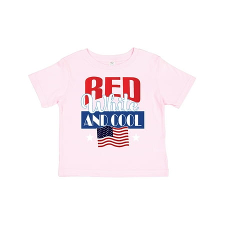 

Inktastic July 4th Party Red White Cool Boys or Girls Toddler T-Shirt