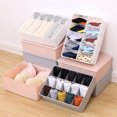 thumbnail image 1 of Multi Grid Underwear Organizer Closet Bras Briefs Socks Ties Storage Drawer Box, 1 of 8