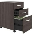 thumbnail image 3 of Maklaine Engineered Wood 3 Drawer Mobile File Cabinet in Storm Gray, 3 of 6