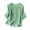 *Mint Green, variant on Women's Embroidered Button Down Blouse,Ladies 3/4 Puff Sleeve Crew Neck Casual Top,Boho Floral Loose Fit Summer Shirt For Women,Beige,S-2XL