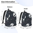 thumbnail image 2 of Goofa The Nightmare Before Christmas Pattern Durable Canvas Daypack - High-Quality Vintage Backpack, Compact & Versatile for Travel and Everyday Use-Small, 2 of 5