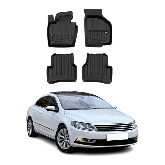 OMAC Premium Floor Mats for VW CC 2009-2017 All-Weather Heavy Duty 4Pcs