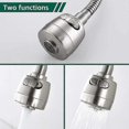 thumbnail image 3 of Wall Mounted Kitchen Faucet 360 Rotatable With Cold Water Kitchen Sink Mixer Tap Functions Single Cold Wall Mounted Faucet On Brushed Surface Spri n, 3 of 5