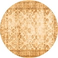 thumbnail image 1 of Ahgly Company Indoor Round Abstract Orange Contemporary Area Rugs, 8' Round, 1 of 1